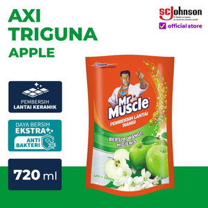 Mr Muscle Axi Triguna Apple Pouch 720mL Pembersih Lantai