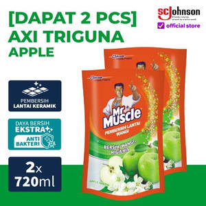 Mr Muscle Axi Triguna Apple Pouch 720mL x 2Pcs