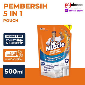 Mr Muscle Pembersih Kamar Mandi 5in1 Pouch 500ml