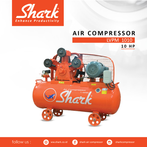 Kompresor 10Hp Tangki 275 Liter Shark Air Compressor + Motor LWPM 1010