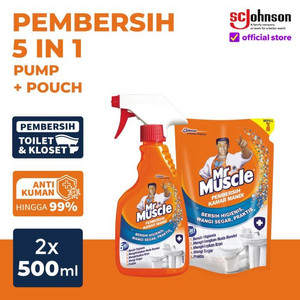 Mr Muscle Pembersih Kamar Mandi 5in1 Pump & Pouch