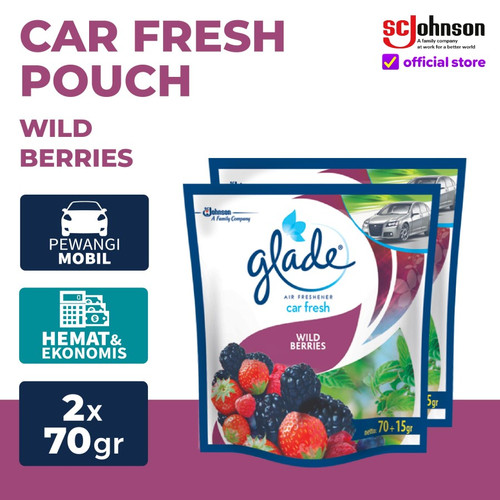 Glade Car Wild Berries Refill 70gr x 2pcs