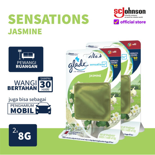 [Twin Pack] Glade Sensation Jasmine Refill 8gr x 2pcs