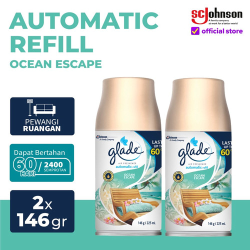 TWIN PACK Glade Matic Spray Refill Ocean Escape