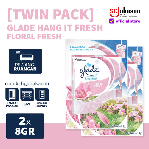 (TWIN PACK) Glade Hang It Fresh Floral Fresh 8gr