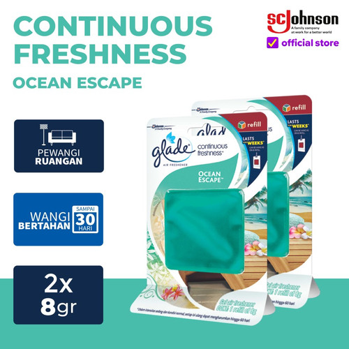 [Twin Pack] Glade Continue-Freshness Ocean Escape 8gr