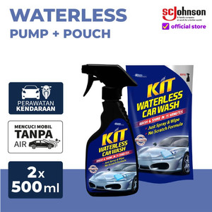 KIT Waterless Pump 500ml & Pouch 500ml Shampo Kendaraan Tanpa Air