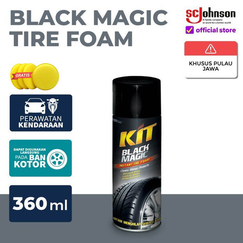 Kit Black Magic Tire Foam Aerosol 360ml Perawatan Ban