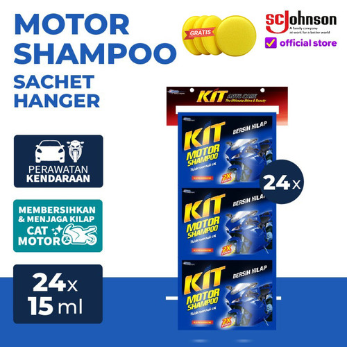 Kit Motor Shampoo Sachet 15ml x 24 Hanger Pack