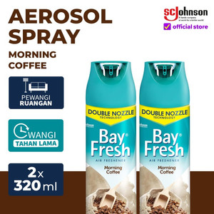 (Dapat 2 pcs) Bayfresh Aerosol Morning Coffee 320mL