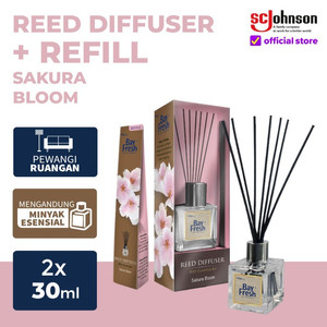 Bayfresh Reed Diffuser Pengharum Ruangan + Refill Sakura Bloom