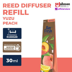 Bayfresh Reed Diffuser Refill Pengharum Ruangan Yuzu Peach