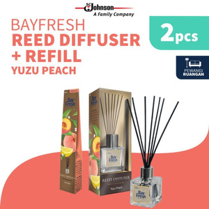 Bayfresh Reed Diffuser Pengharum Ruangan + Refill - Yuzu Peach