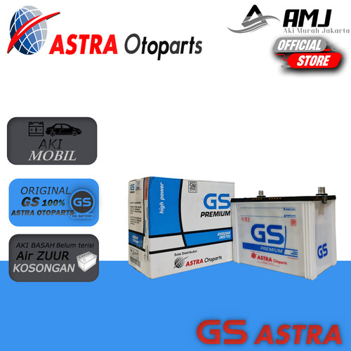 Aki Mobil Toyota Kijang LGX Gs Premium Astra NS70 Aki Basah 12V / 65Ah