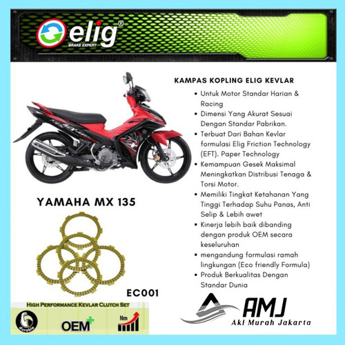 Kampas Kopling Yamaha Mx King 135 Elig Ec001