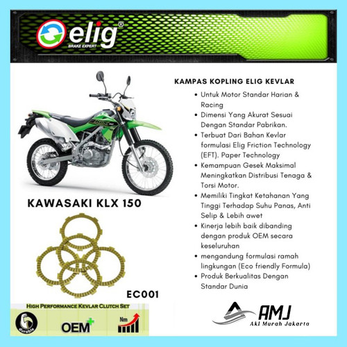 Kampas Kopling Kawasaki KLX 150 ELIG EC001