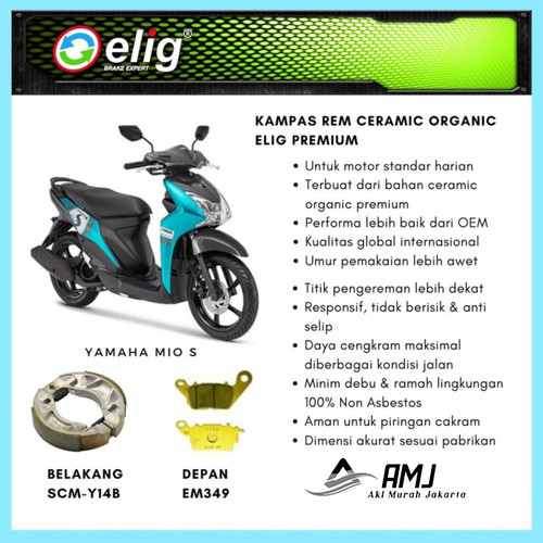 Kampas Rem Depan Belakang Yamaha Mio S ELIG SCMY14B - EM349