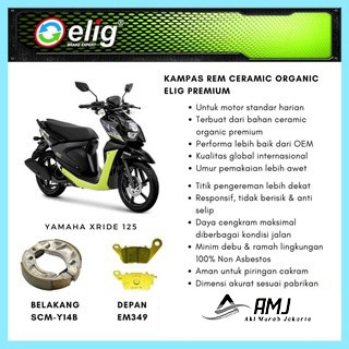 Kampas Rem Depan Belakang Yamaha XRIDE 125 ELIG SCMY14B - EM349