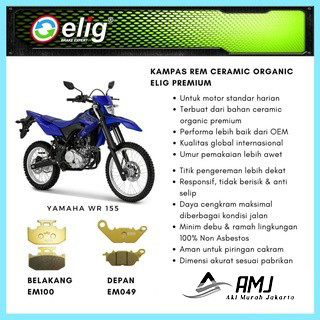 Kampas Rem Depan Belakang WR 155 ELIG EM100 - EM049