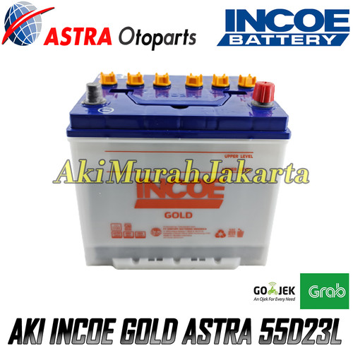 Aki Mobil Mazda 8 INCOE GOLD Astra 55D23L Aki Basah 12V / 60Ah