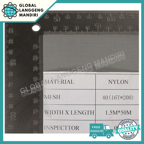 WIRE MESH NYLON 40 1.5MX1M / SARINGAN NYLON #40 / SARINGAN POLYESTER