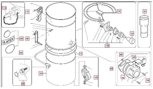 [10038605] NILFISK KIT PUSH BUTTON NO.68 40000320