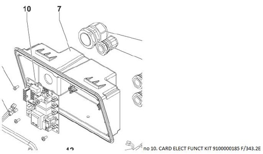 [10028242] NILFISK CARD ELECT FUNCT KIT 9100000185 F/343.2E