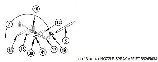 [10025913] NILFISK NOZZLE  SPRAY VEEJET 56265038 F/AX410