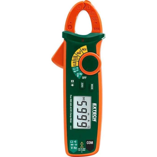 [10177526] EXTECH CLAMPMETER AC/DC TRMS 60A + NCV MA63