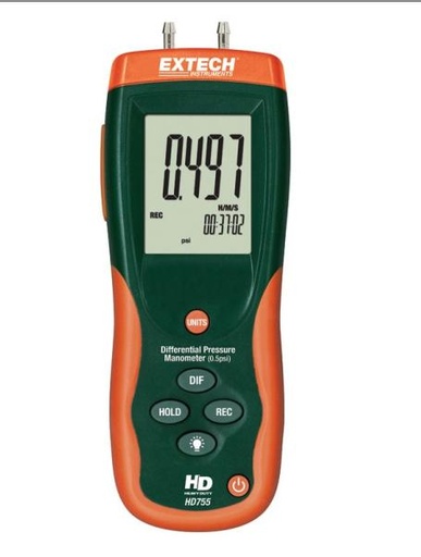 [10046914] EXTECH MANOMETER,PRESSURE,0.5PSI HD755-NIST