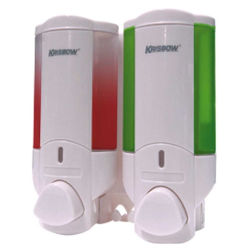 [KW2001240] KRISBOW SOAP DISPENSER 200ML DOUBLE WHITE