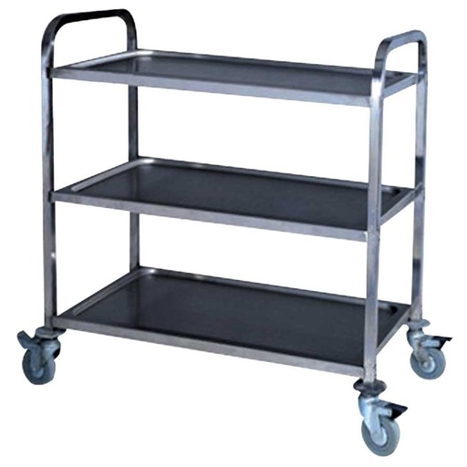 [KW1801414] KRISBOW SERVICE CART S/STEEL 85X45X89 CM