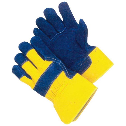 [KW1000418] KRISBOW WORK GLOVE BLUE LEATHER SRSG203