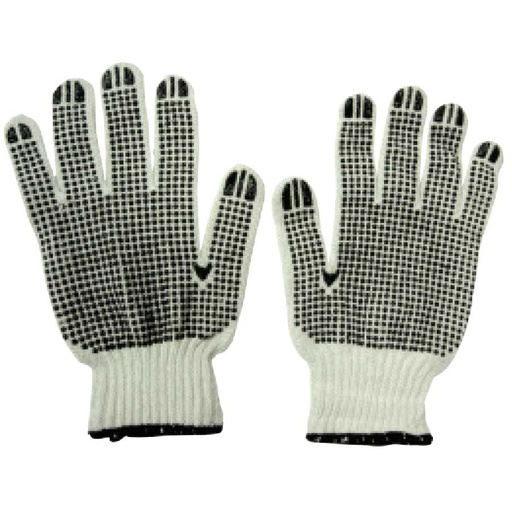 [KW1000401] KRISBOW GLOVE COTTON PVC DOTS WHITE SRSG101