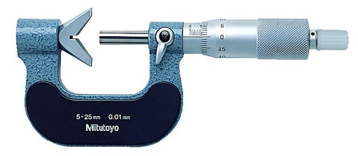 [MT0004871] MITUTOYO V ANVIL MICROMETER 5-25/0.01MM 114-121