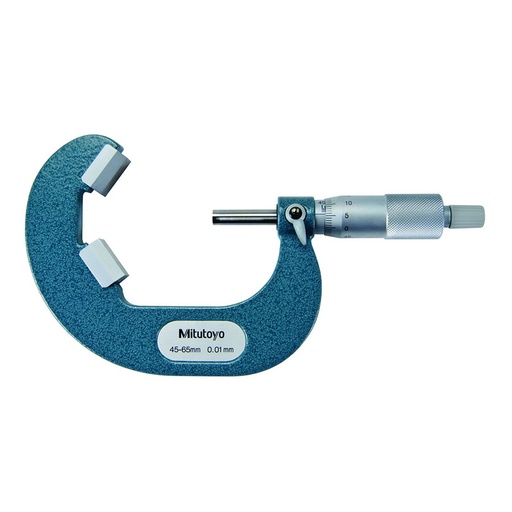 [MT0004088] MITUTOYO V ANVIL MICROMETER 45-65/0.01MM 114-123