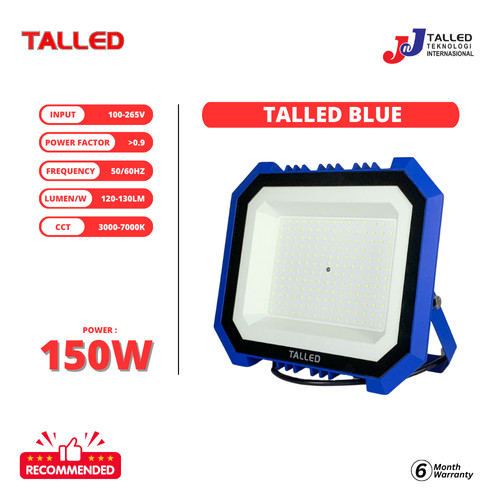 LAMPU SOROT LED SMD 150WATT FLOOD LIGHT 3000K / 7000K TALLED