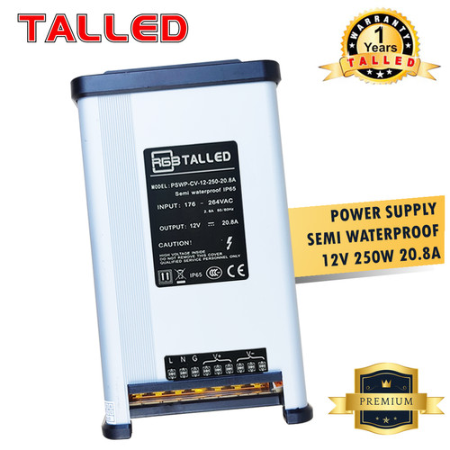 TALLED POWER SUPPLY 12V SEMI WATERPROOF 12.5A 20.8A 25A 33.3A OUTDOOR