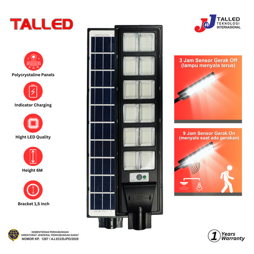 LAMPU JALAN PJU SOLAR CELL 12 LENSA TALLED ECO