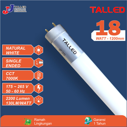 LAMPU TL LED T8 18W 120CM SINGLE N TALLED