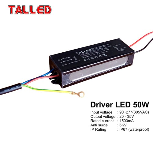 DRIVER LED WATERPROOF 50WATT TALLED