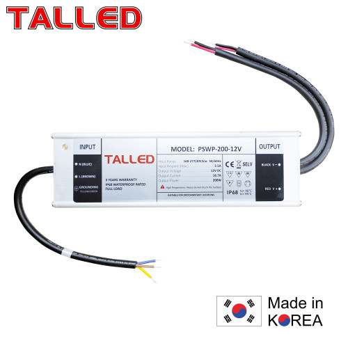 POWER SUPPLY 12V 16.6A 200W OUTDOOR / WATERPROOF TALLED GARANSI 3 THN