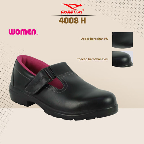 SEPATU SAFETY CHEETAH 4008H ORIGINAL LADY STEEL TOECAP