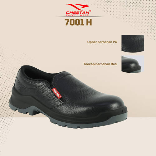 sepatu safety cheetah 7001 h hitam