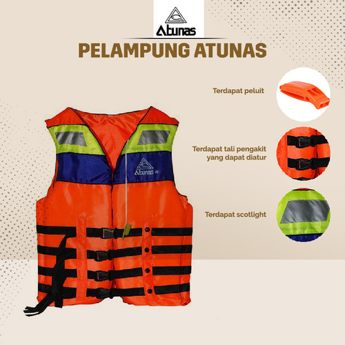 jaket pelampung keselamatan merk atunaz