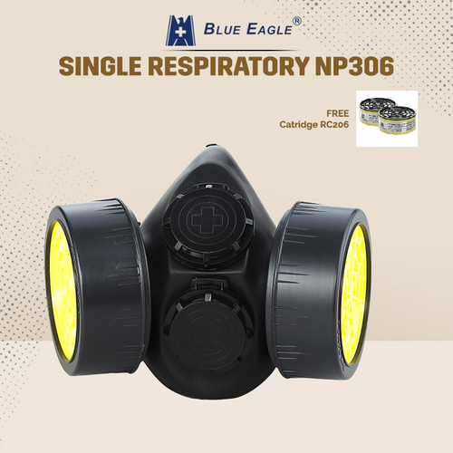 masker Blue Eagle Double Respirator NP306 +Catridge RC 206