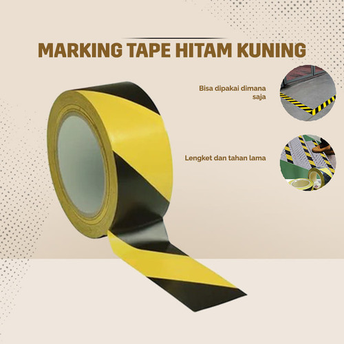 MARKING TAPE BLACK YELLOW 2 INCH