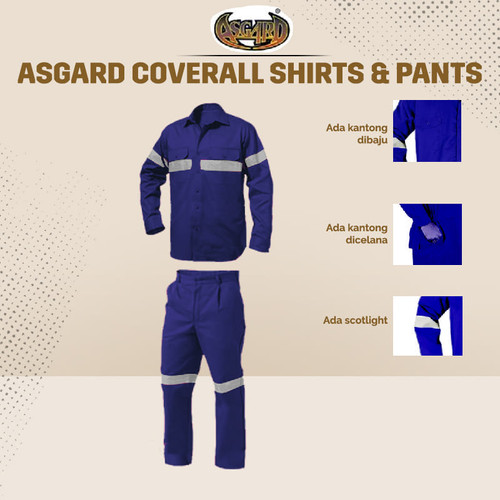 ASGARD COVERALL SHIRT & PANTS DARK BLUE