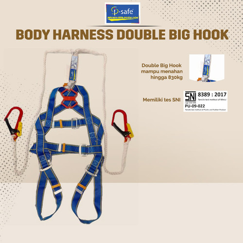 I-SAFE FULL BODY HARNESS ABSORBER DOUBLE BIG HOOK SNI