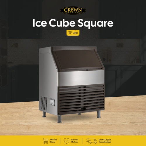 Ice Cube Square Machine TF-280 Mesin Pembuat Es Batu Crown Horeca